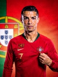 葡萄牙足球明星C罗肖像